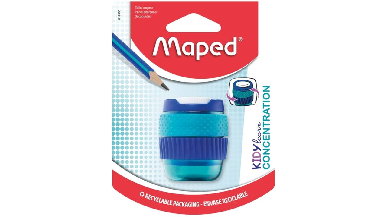 Puntenslijper Maped Kidy Learn Concentration 1-gaats blauw
