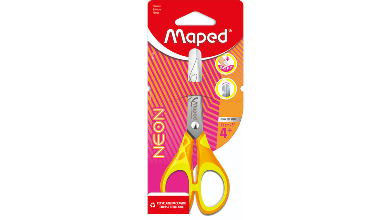Kinderschaar Maped Neon 13cm assorti