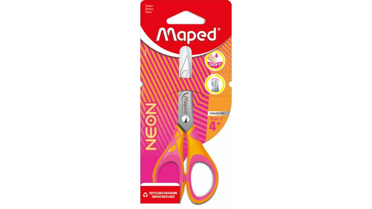 Kinderschaar Maped Neon 13cm assorti