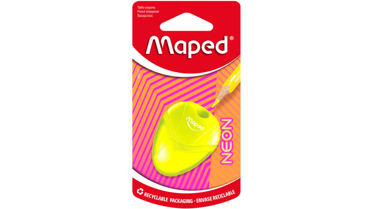 Puntenslijper Maped Neon Igloo 1-gaats assorti
