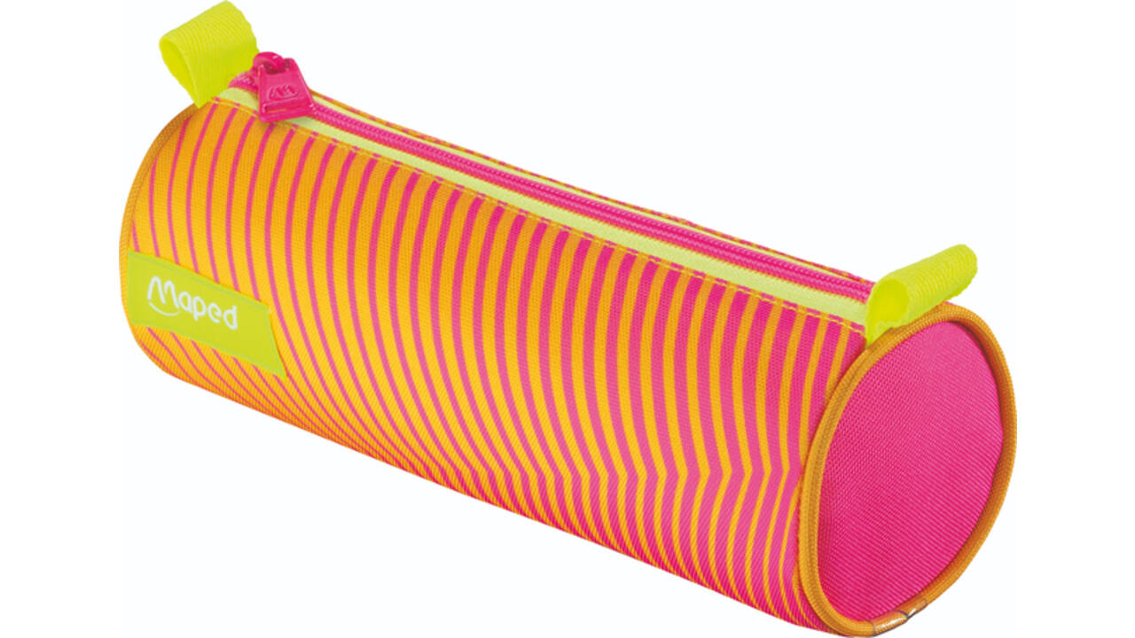 Etui Maped Neon rond oranje-roze