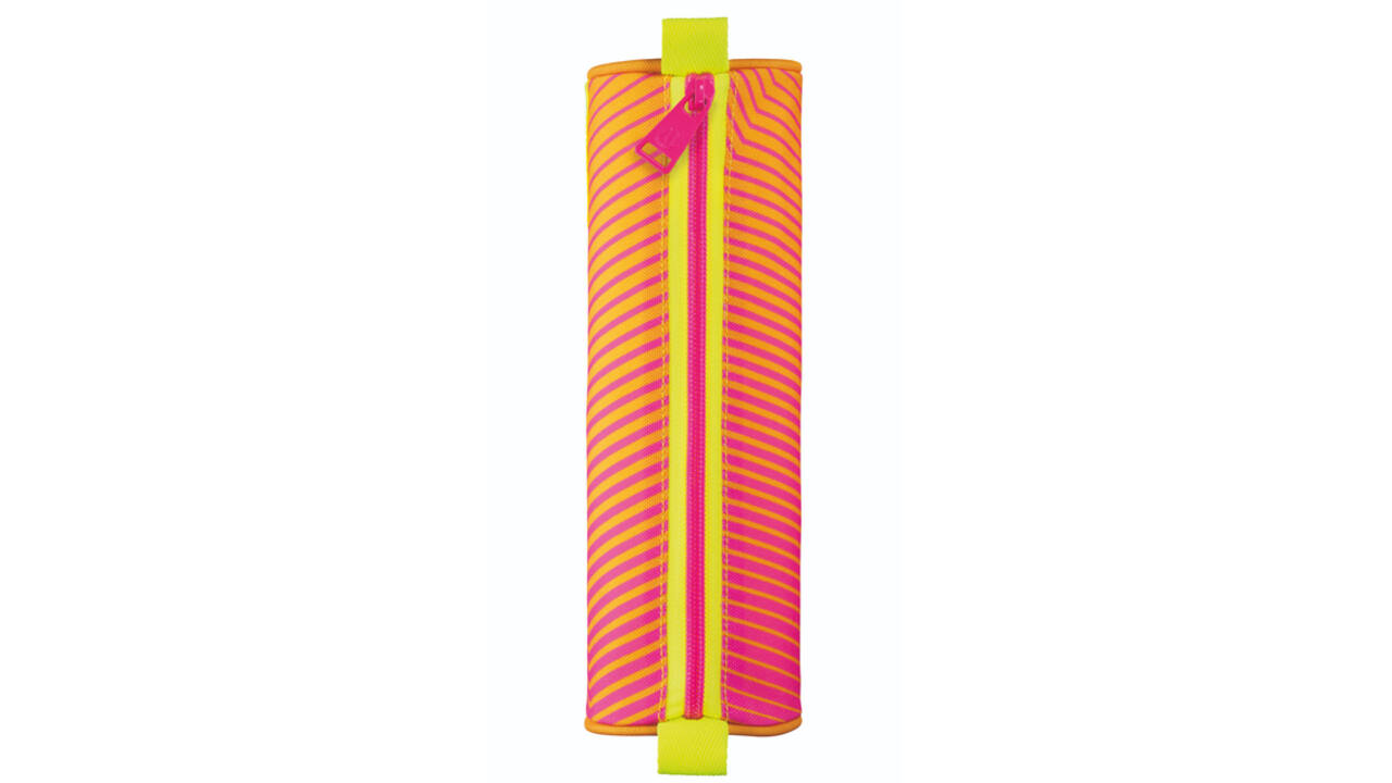 Etui Maped Neon rond oranje-roze