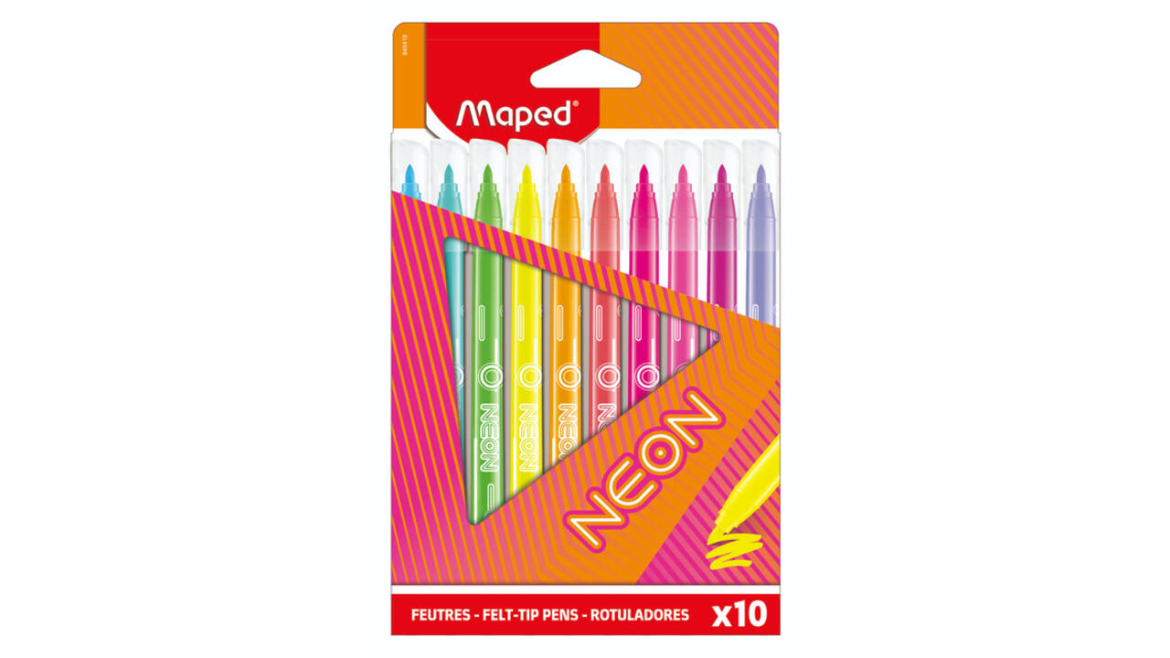 Viltstift Maped Neon set à 10 kleuren