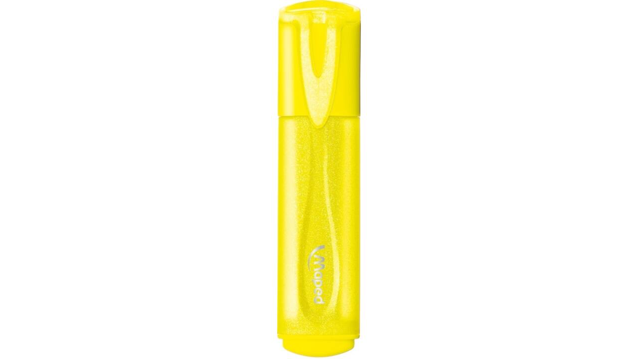 Markeerstift Maped Glitter set à 4 fluoriserende kleuren