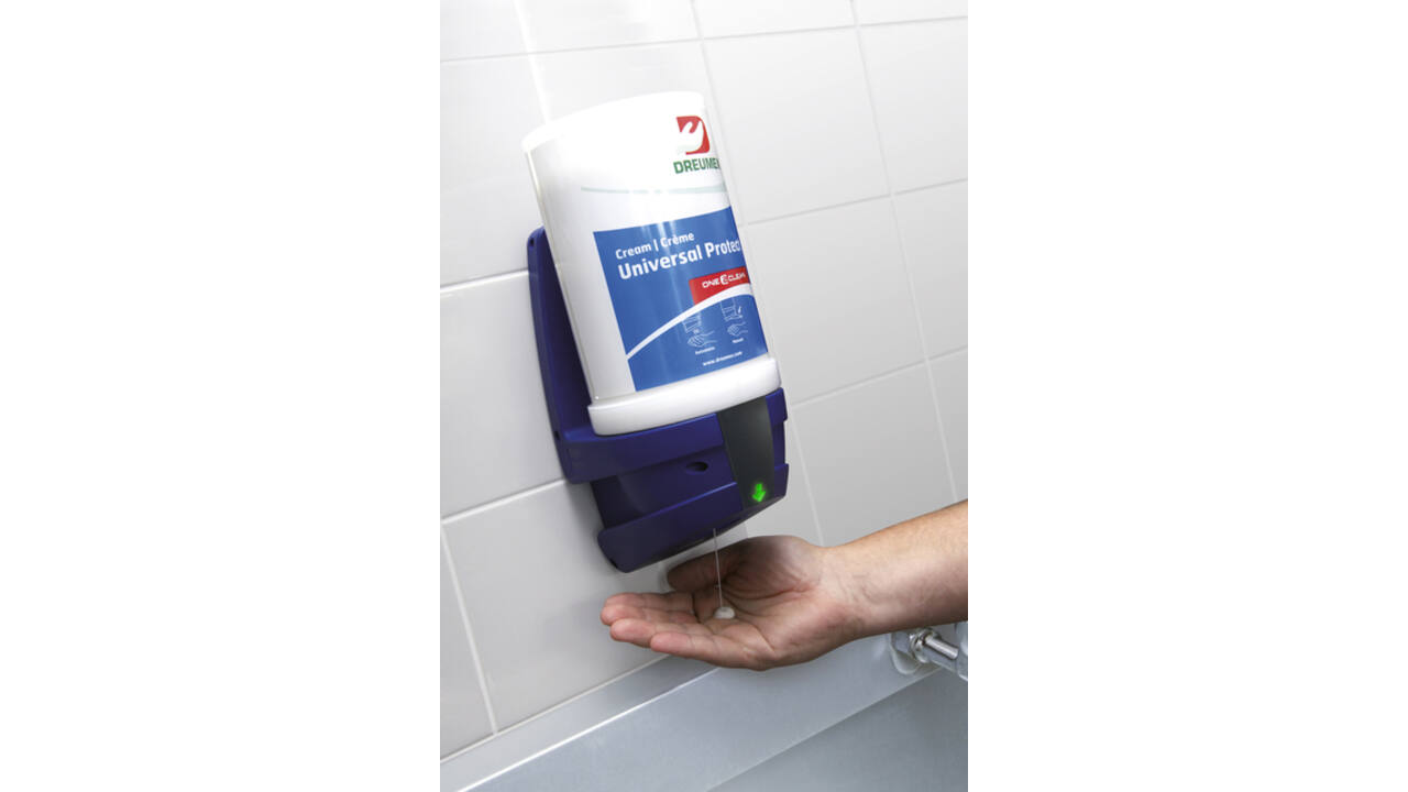 Handcrèmedispenser Dreumex One2clean sensor blauw
