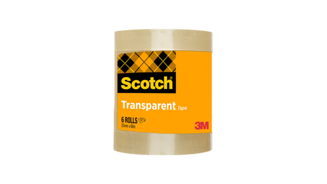 Plakband Scotch 508 25mmx66m transparant 6 rollen