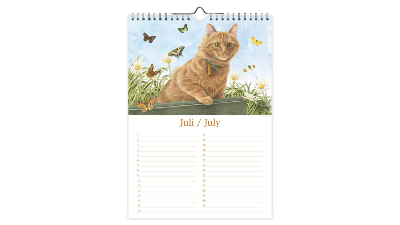 Verjaardagskalender Franciens Katten "Jeroen" A4