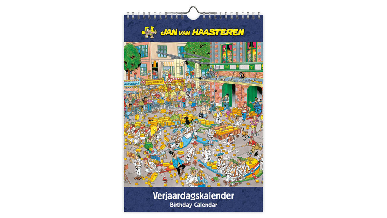 Verjaardagskalender Jan van Haasteren A4