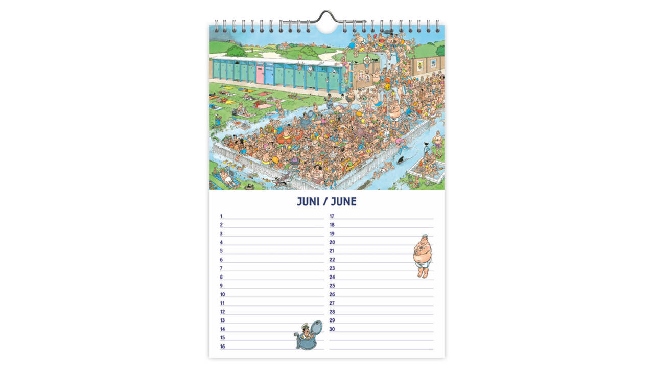 Verjaardagskalender Jan van Haasteren A4