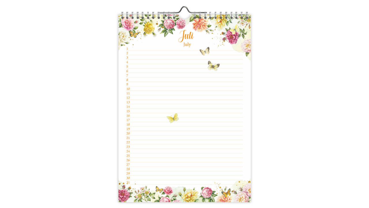 Verjaardagskalender Janneke Brinkman Voorjaar A4
