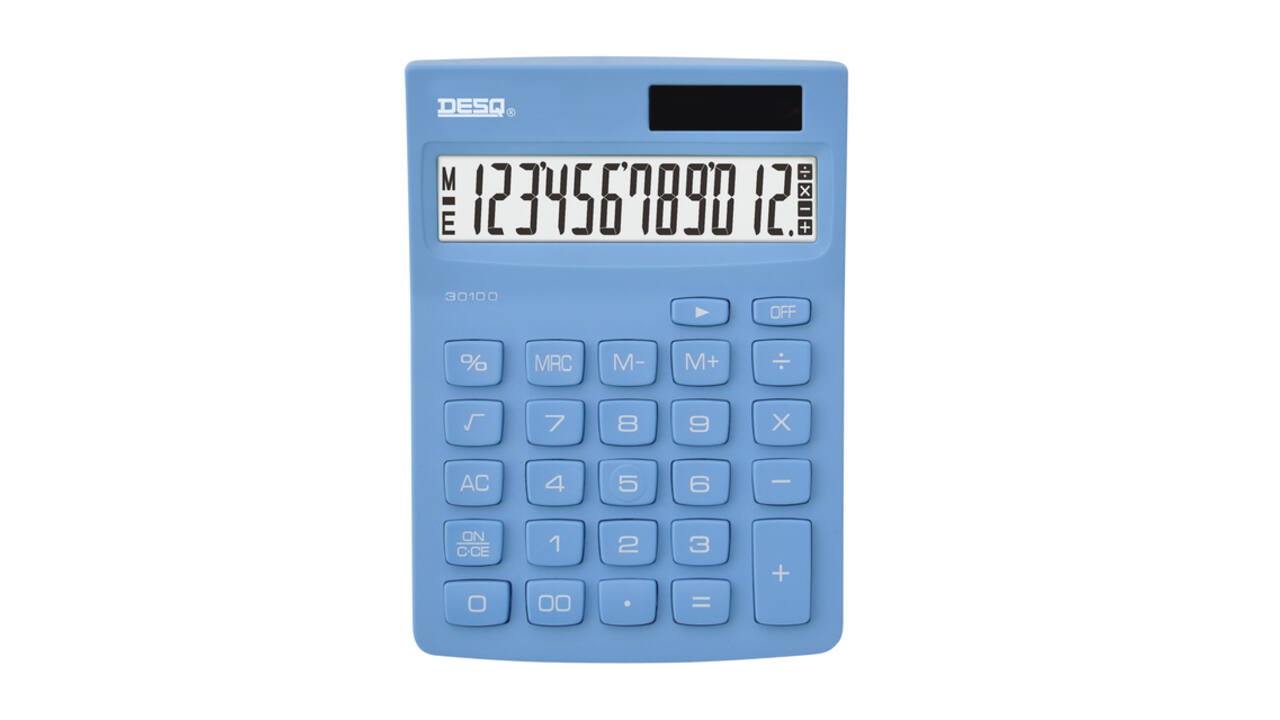 Rekenmachine Desq Compact sky blue