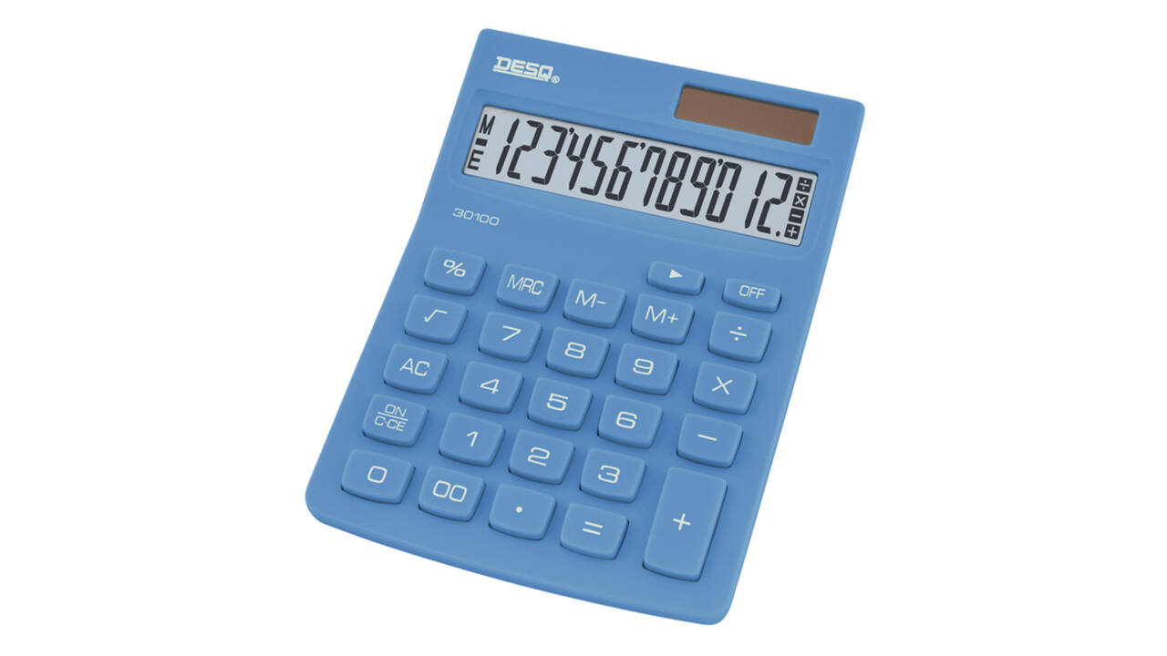 Rekenmachine Desq Compact sky blue