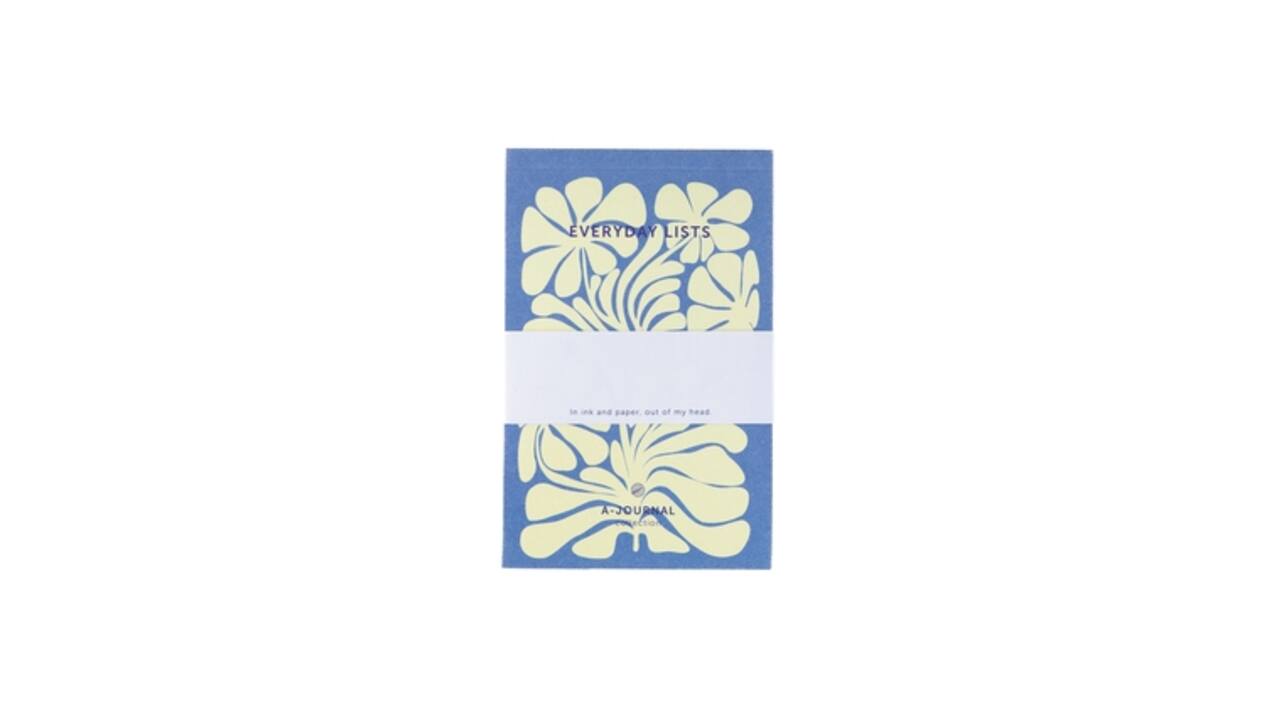 Notitieblok A6 blauw A-Journal