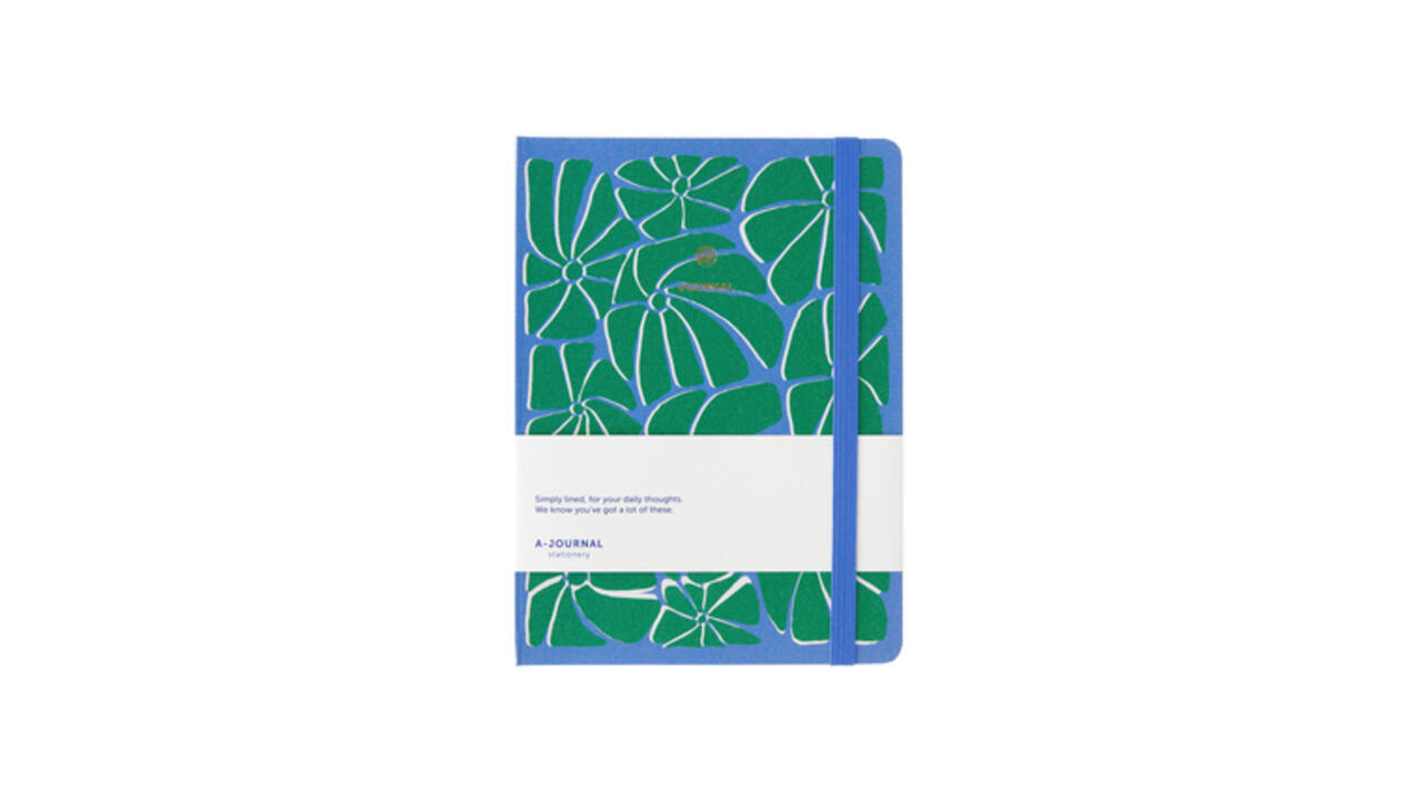 Notitieboek A5 blauw/groen A-Journal