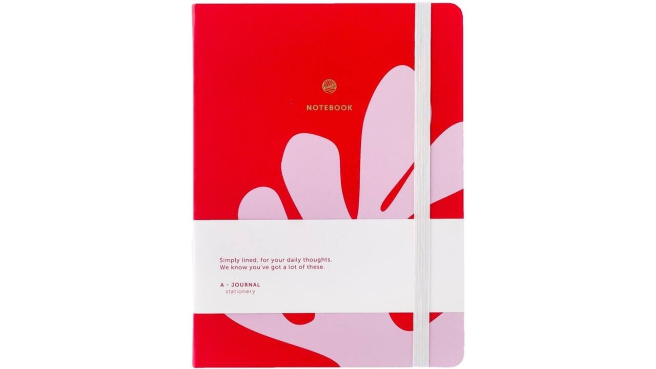 Notitieboek A5 Arty roze/rood A-Journal