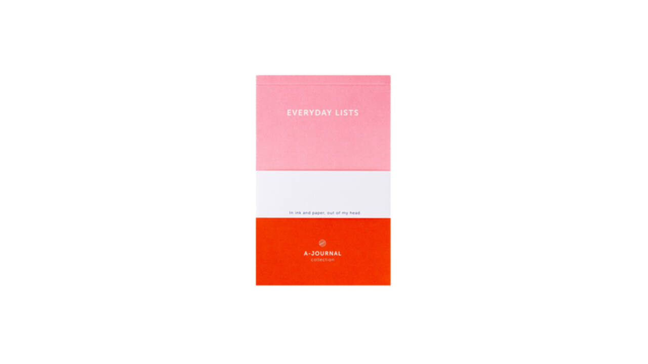 Notitieblok A6 roze/rood A-journal