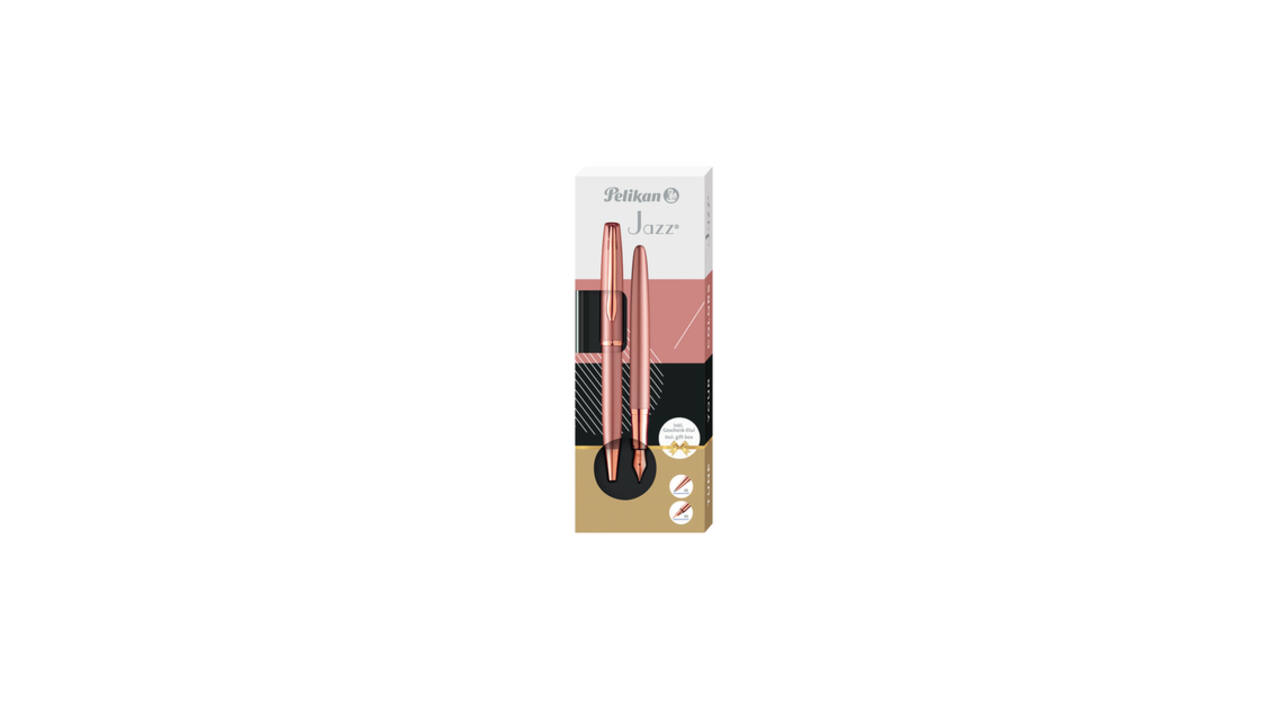 Schrijfset Pelikan Jazz Noble Elegance K36+P36 medium rose