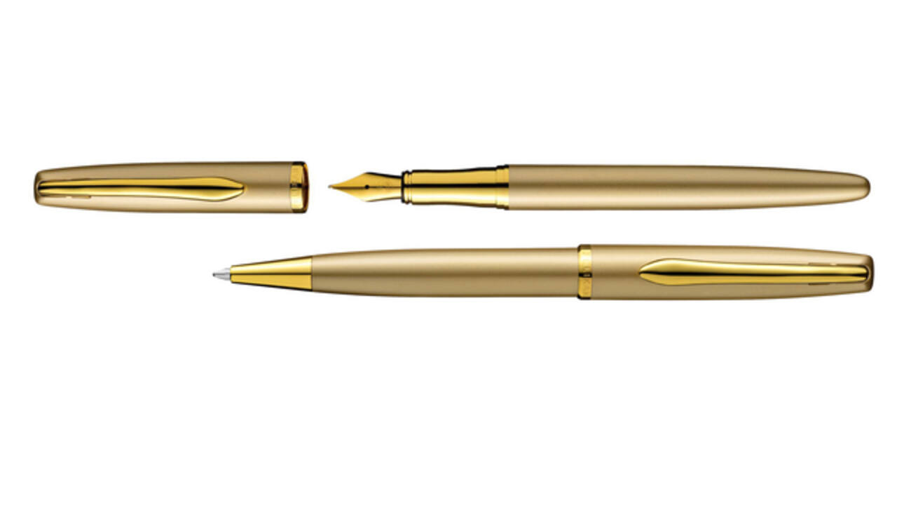 Schrijfset Pelikan Jazz Noble Elegance K36+P36 medium gold