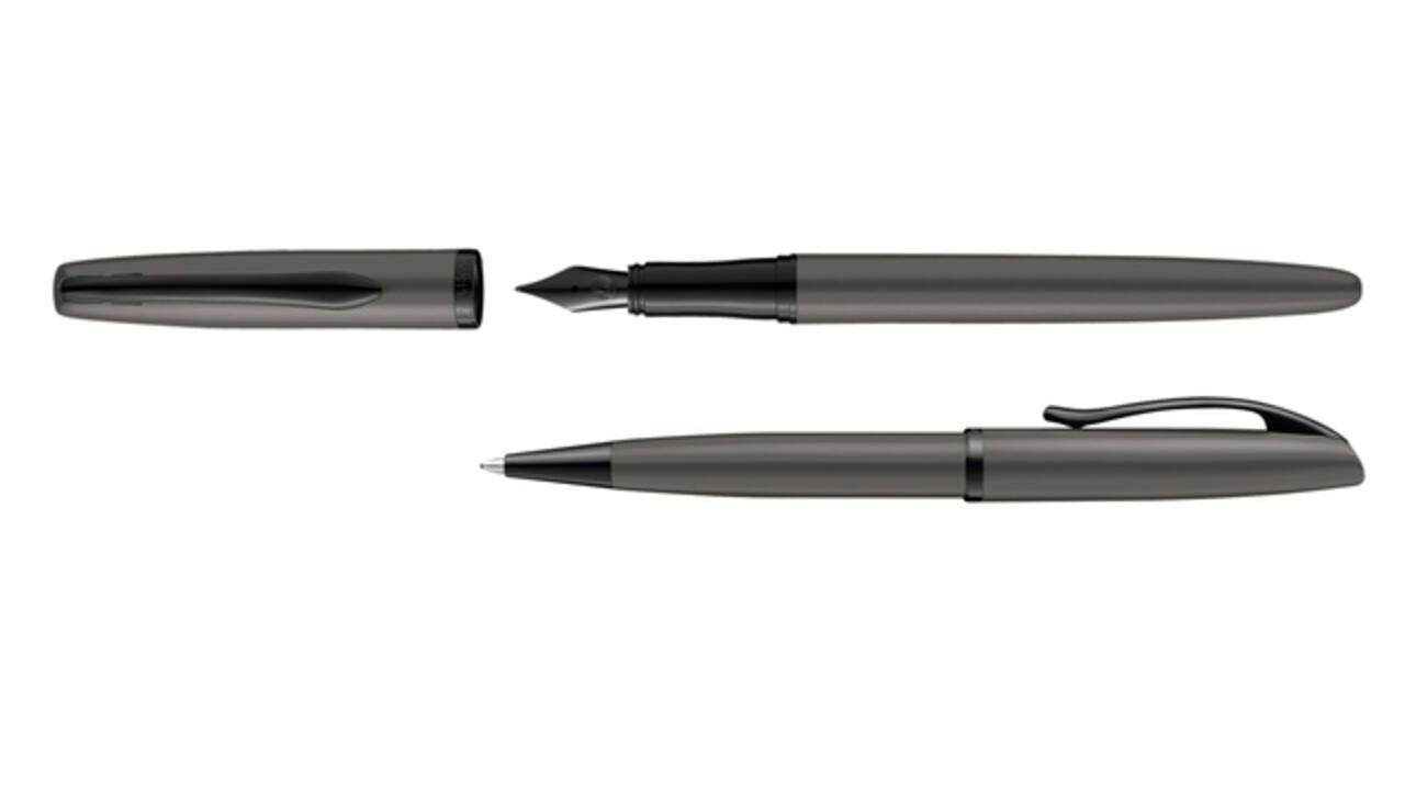 Schrijfset Pelikan Jazz Noble Elegance K36+P36 metaal stone