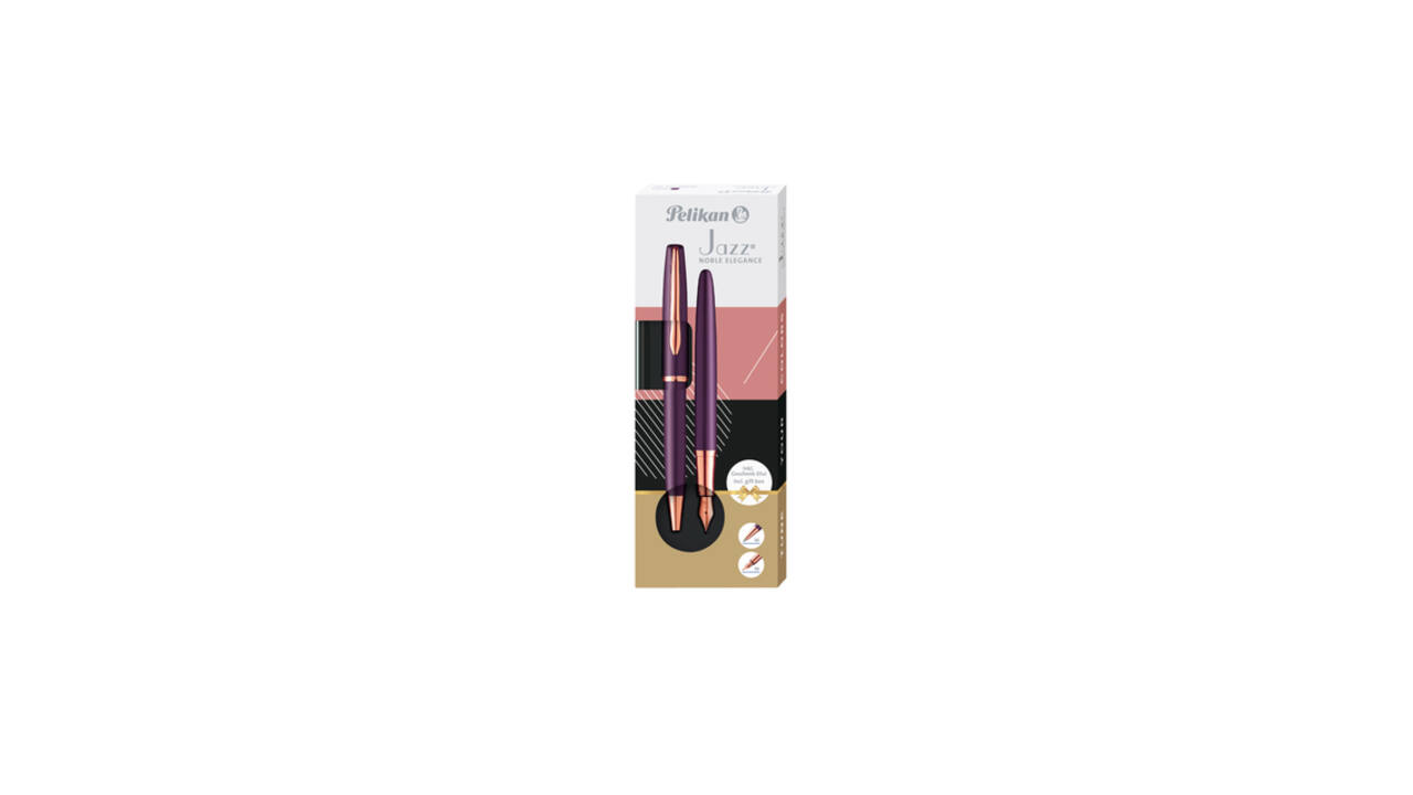 Schrijfset Pelikan Jazz Noble Elegance K36+P36 medium viola