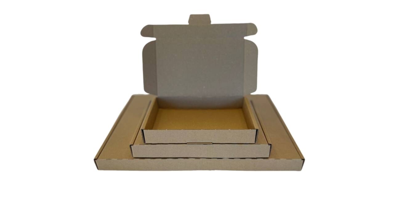 Brievenbusbox IEZZY A6 180x115x28mm karton bruin