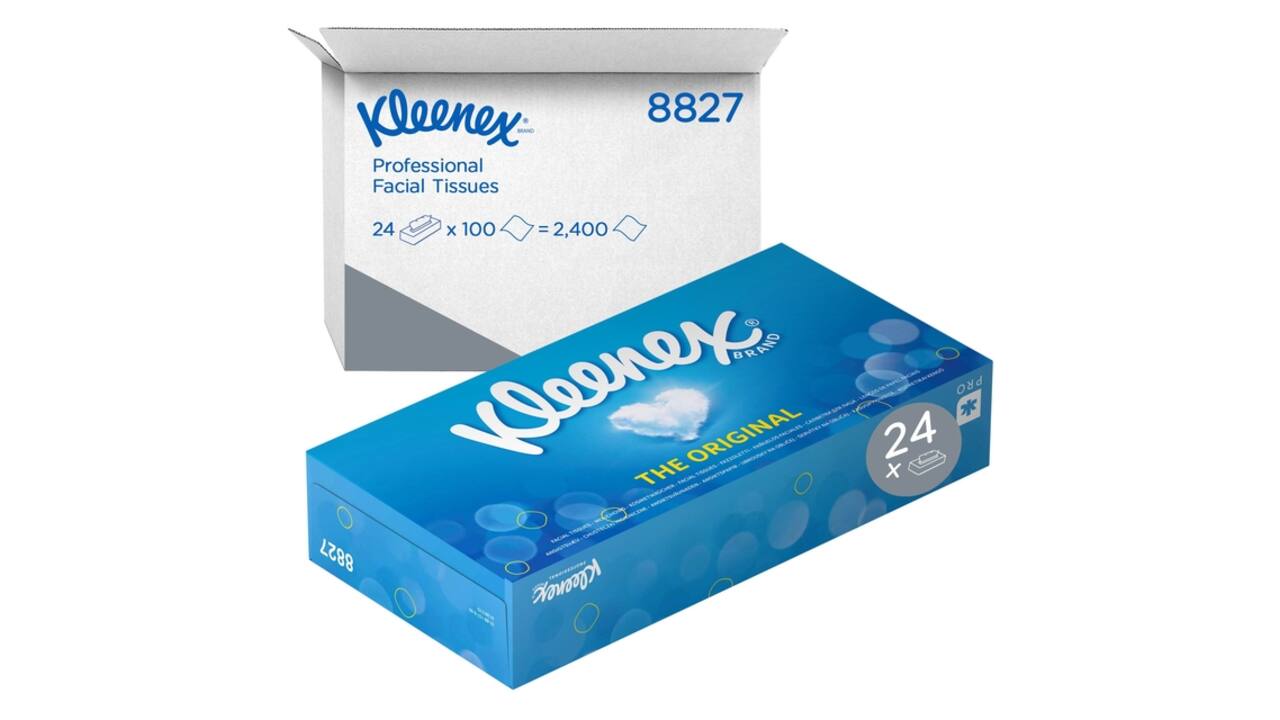 Facial tissues Kleenex 2-laags 100 vel wit 8827