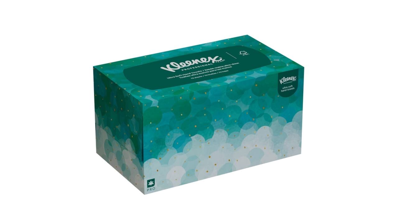 Handdoek Kleenex Ultra Pop-up Box 1-laags 226x254mm 70 vel wit 6088