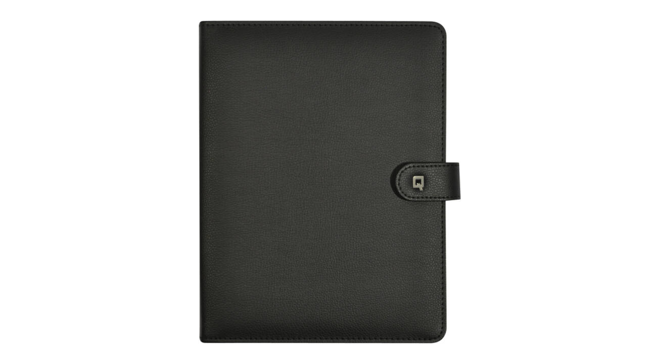 Schrijfmap DESQ voor tablet 7"-10" met sluitclip zwart