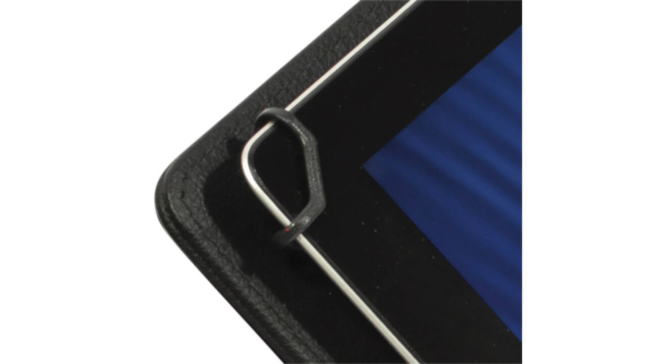 Schrijfmap DESQ voor tablet 7"-10" met sluitclip zwart