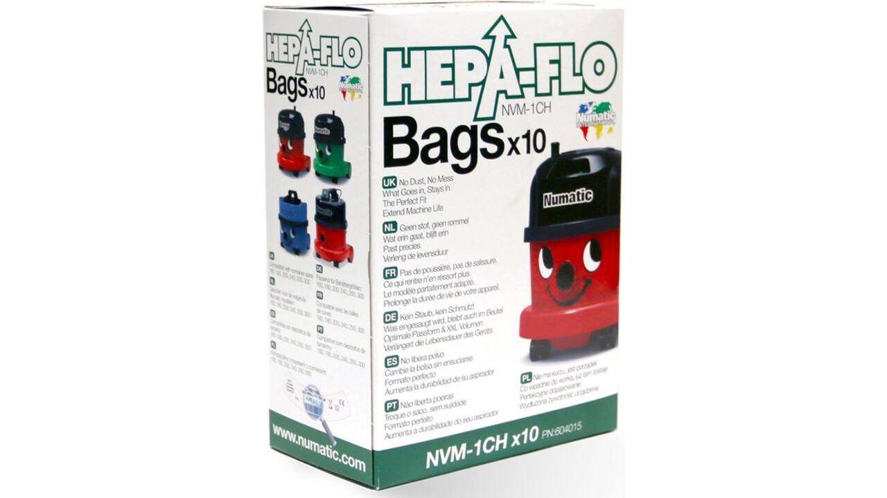 Stofzuigerzak Numatic Hepa Flo NVM-1CH microvezel Original 10 stuks