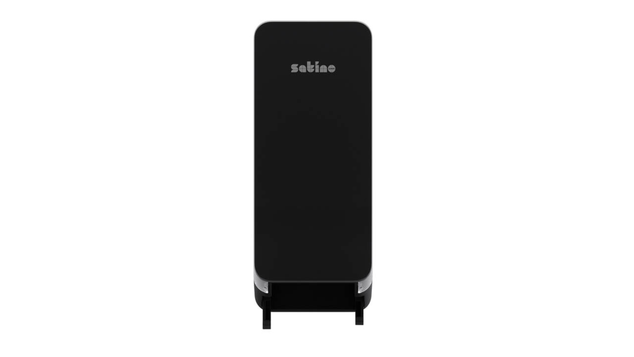 Toiletpapierdispenser Satino JT3 Hyginity systeemrol duo zwart 333423
