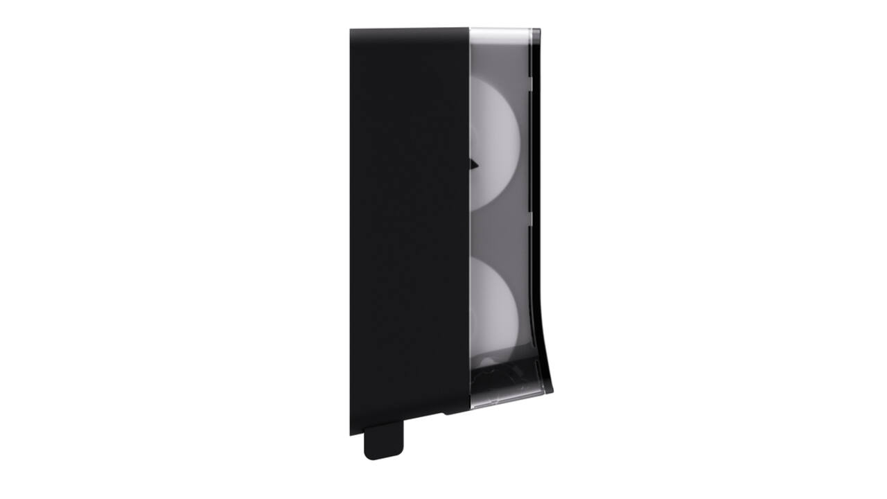 Toiletpapierdispenser Satino JT3 Hyginity systeemrol duo zwart 333423