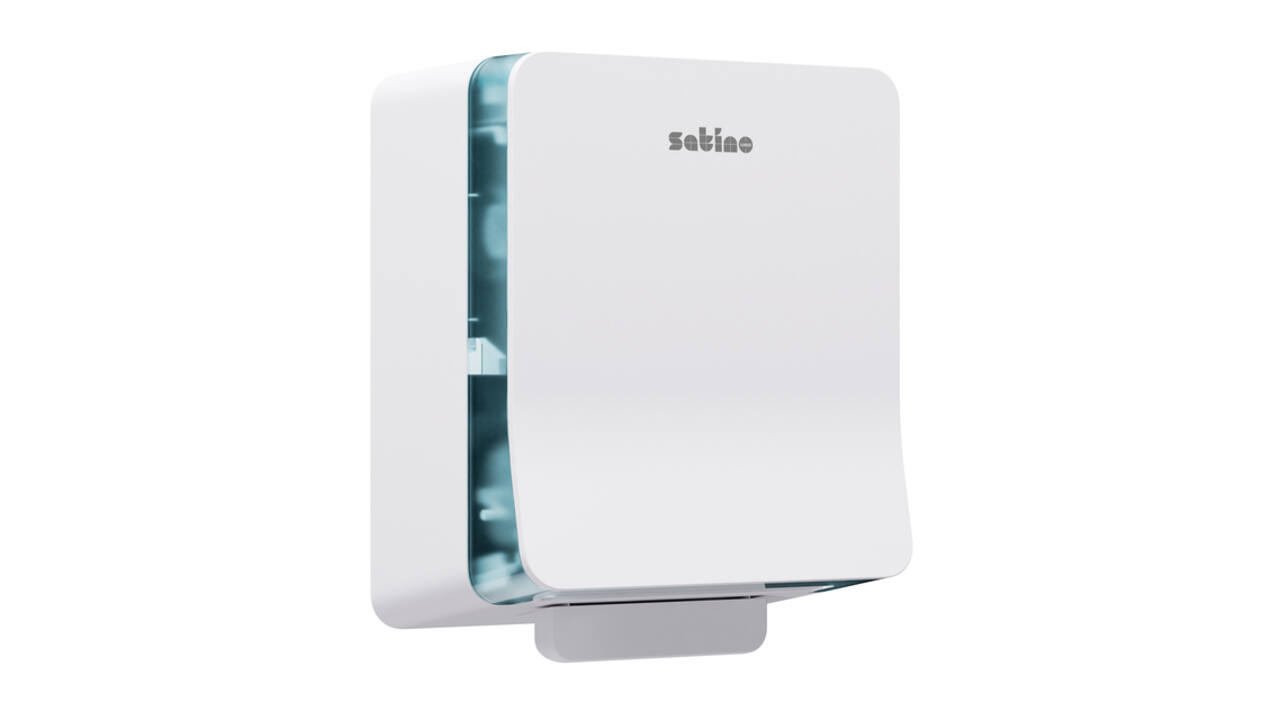 Handdoekroldispenser Satino SYS1 Hyginity wit 333418