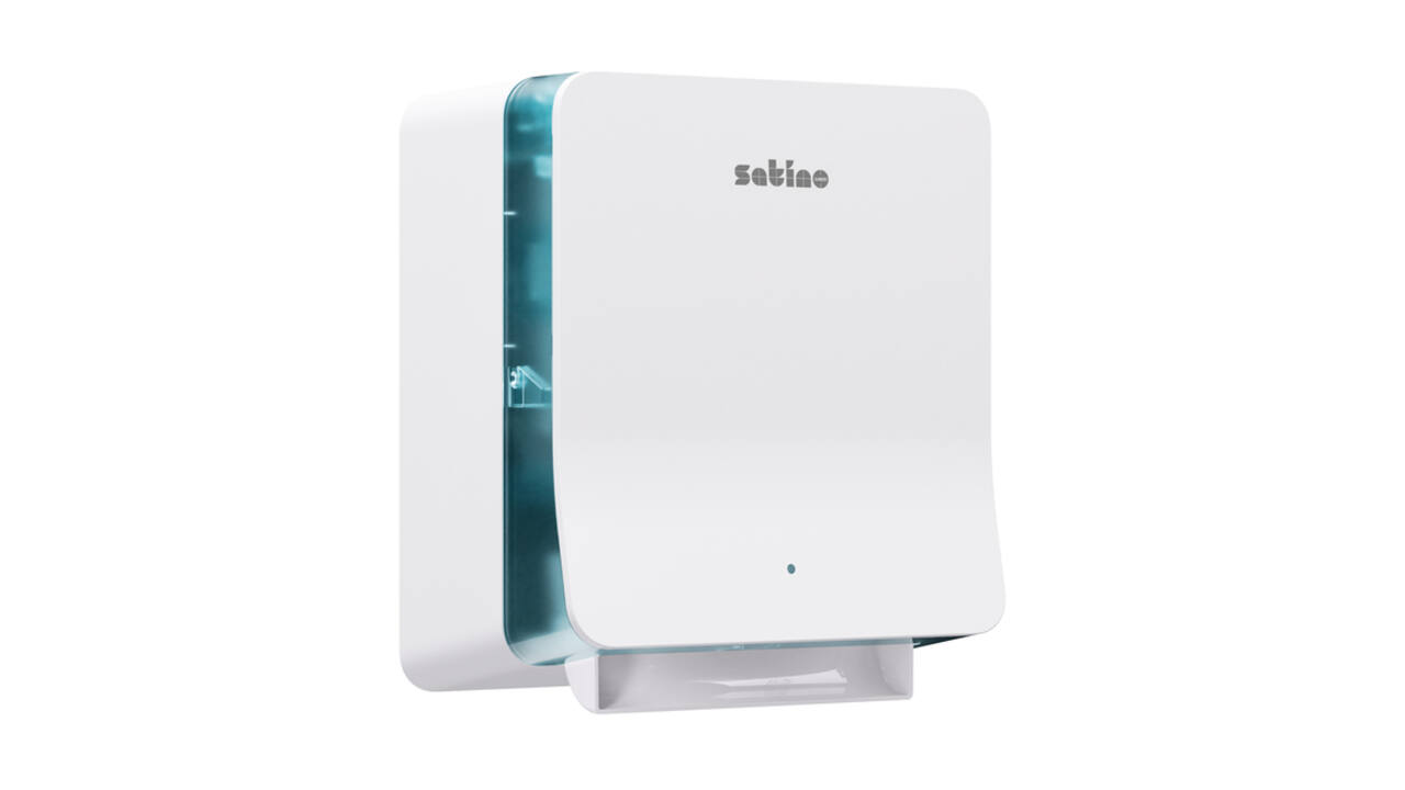 Handdoekroldispenser Satino SYS1 Hyginity sensor wit 333420