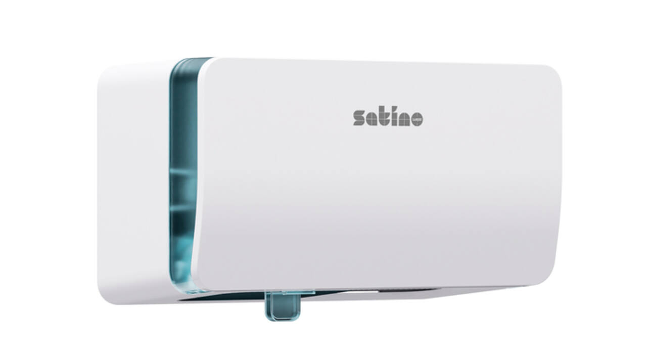 Toiletpapierdispenser Satino MT1 Hyginity duo wit 333426