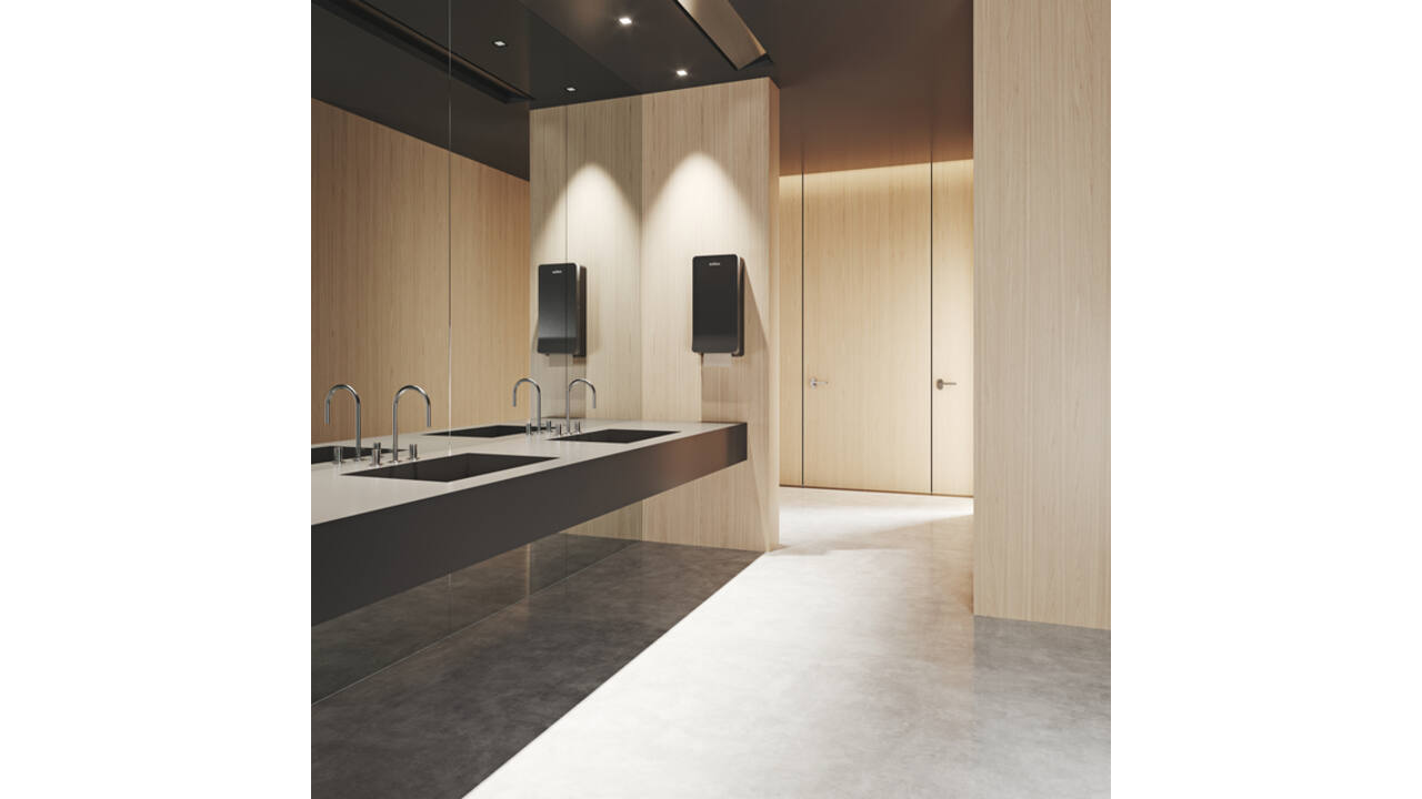 Toiletpapierdispenser Satino MT1 Hyginity duo zwart 333427