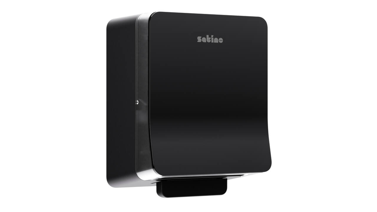 Handdoekroldispenser Satino SYS1 Hyginity zwart 333419
