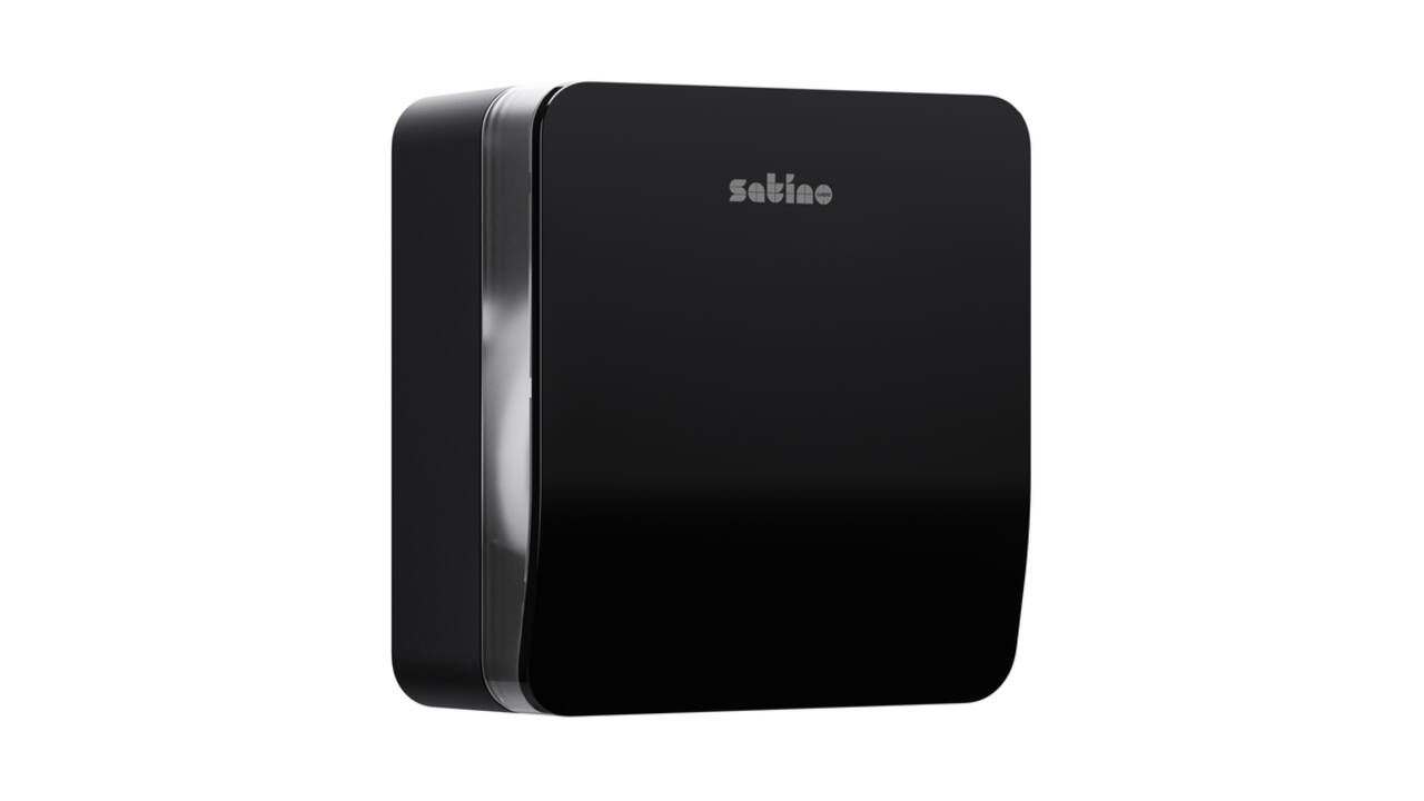 Toiletpapierdispenser Satino JT1 Hyginity jumbo S zwart 333405