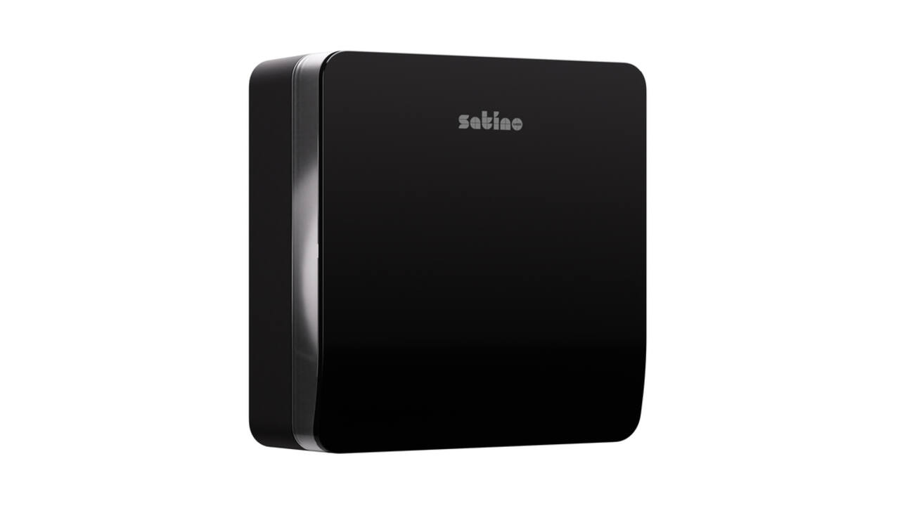 Toiletpapierdispenser Satino JT2 Hyginity jumbo L zwart 333407