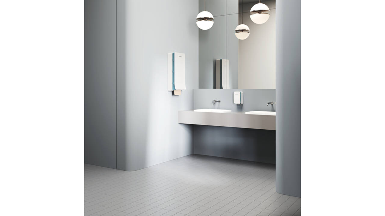 Toiletpapierdispenser Satino JT2 Hyginity jumbo L wit 333406