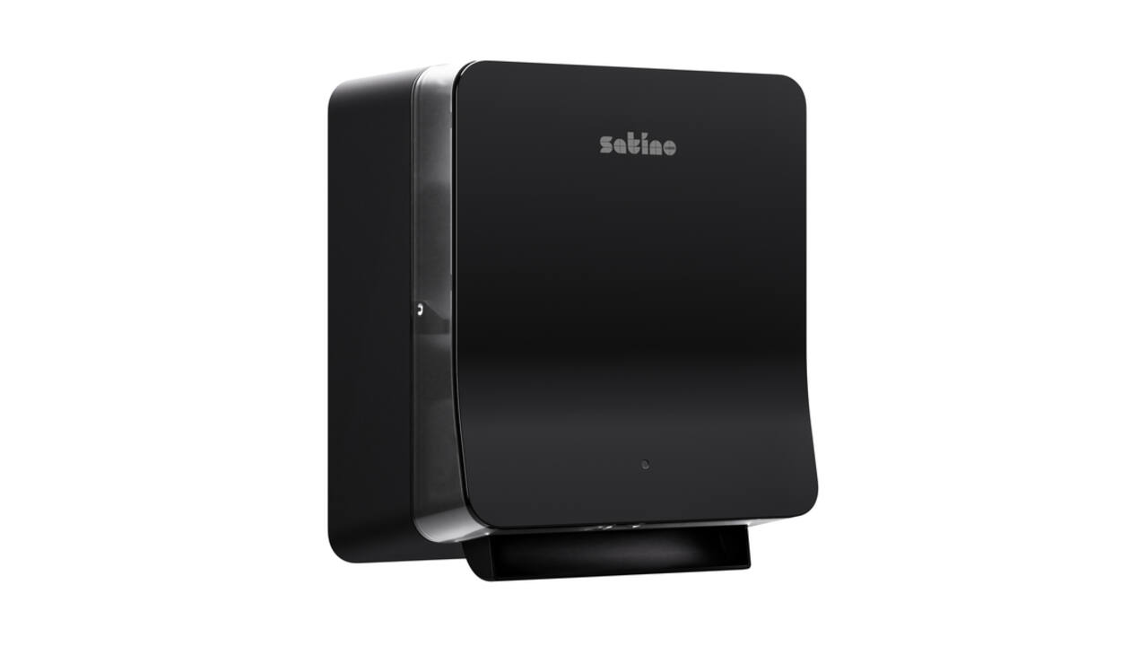 Handdoekroldispenser Satino SYS1 Hyginity sensor zwart 333421