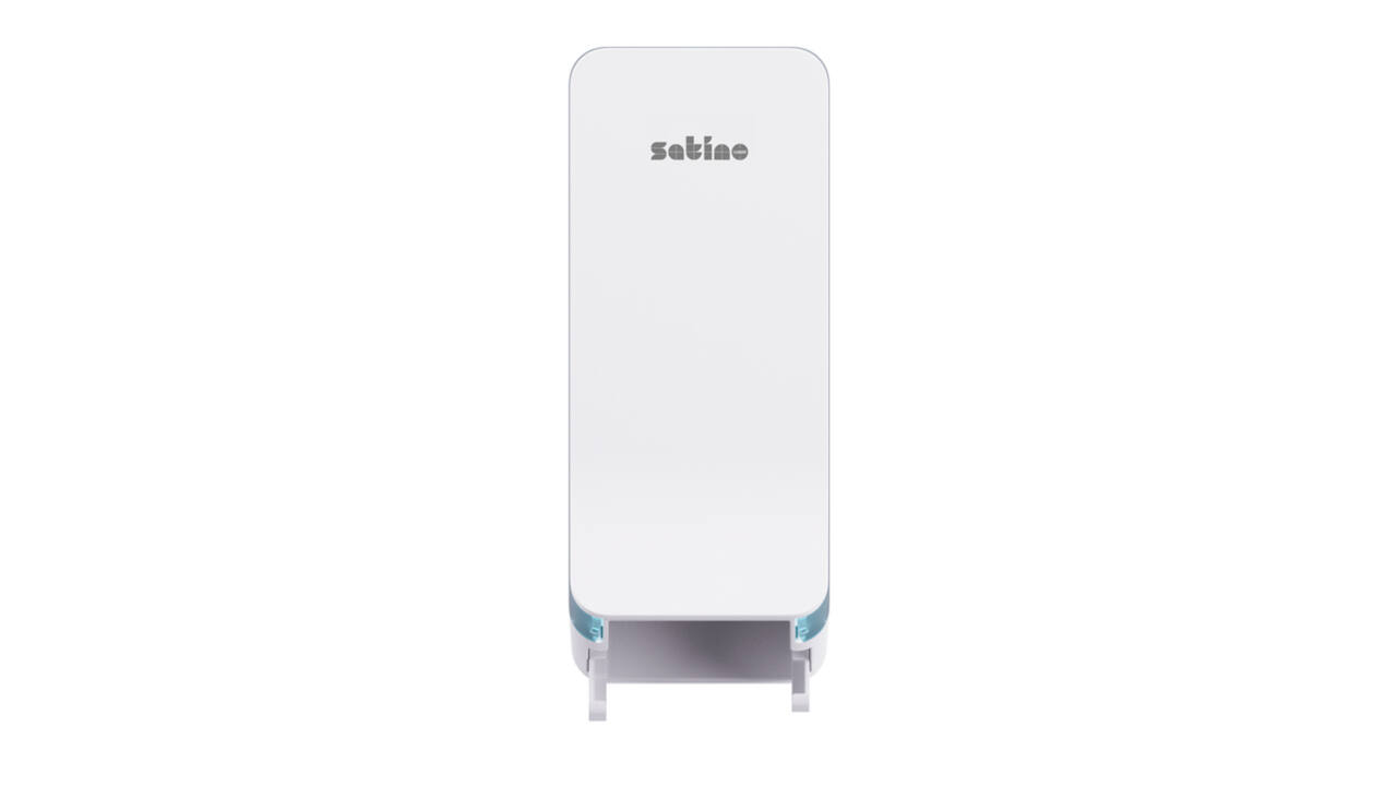 Toiletpapierdispenser Satino JT3 Hyginity systeemrol duo wit 333422