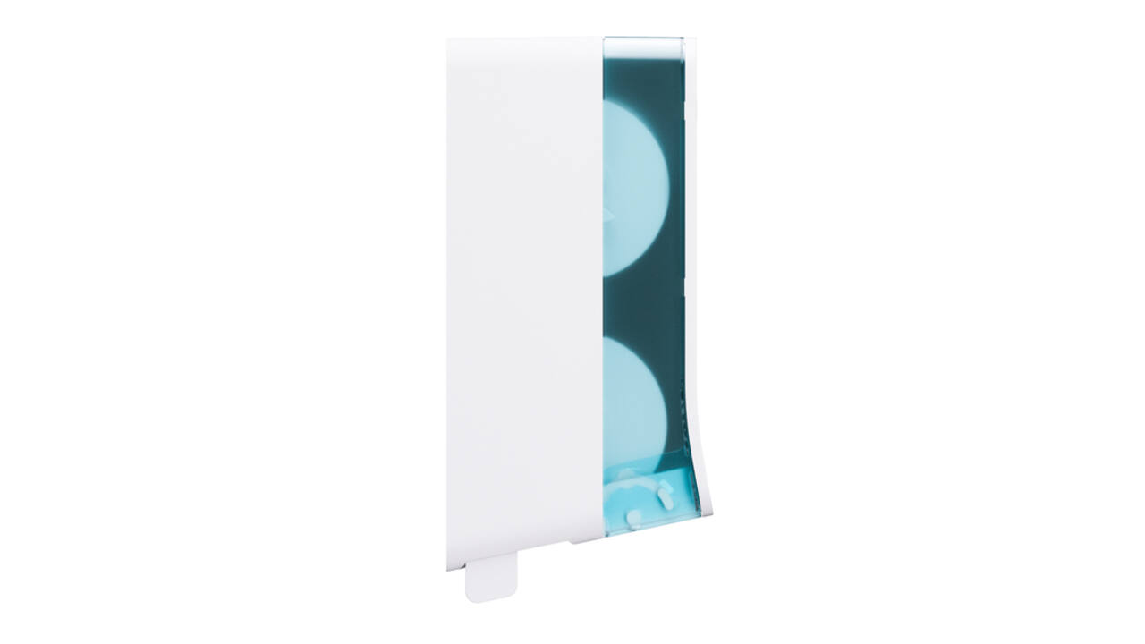 Toiletpapierdispenser Satino JT3 Hyginity systeemrol duo wit 333422