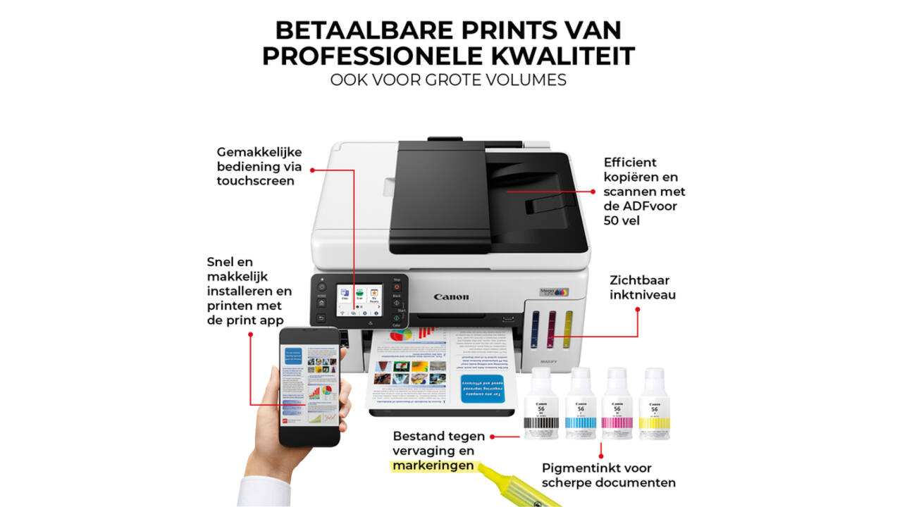 Multifunctional inktjet printer Canon MAXIFY GX6150