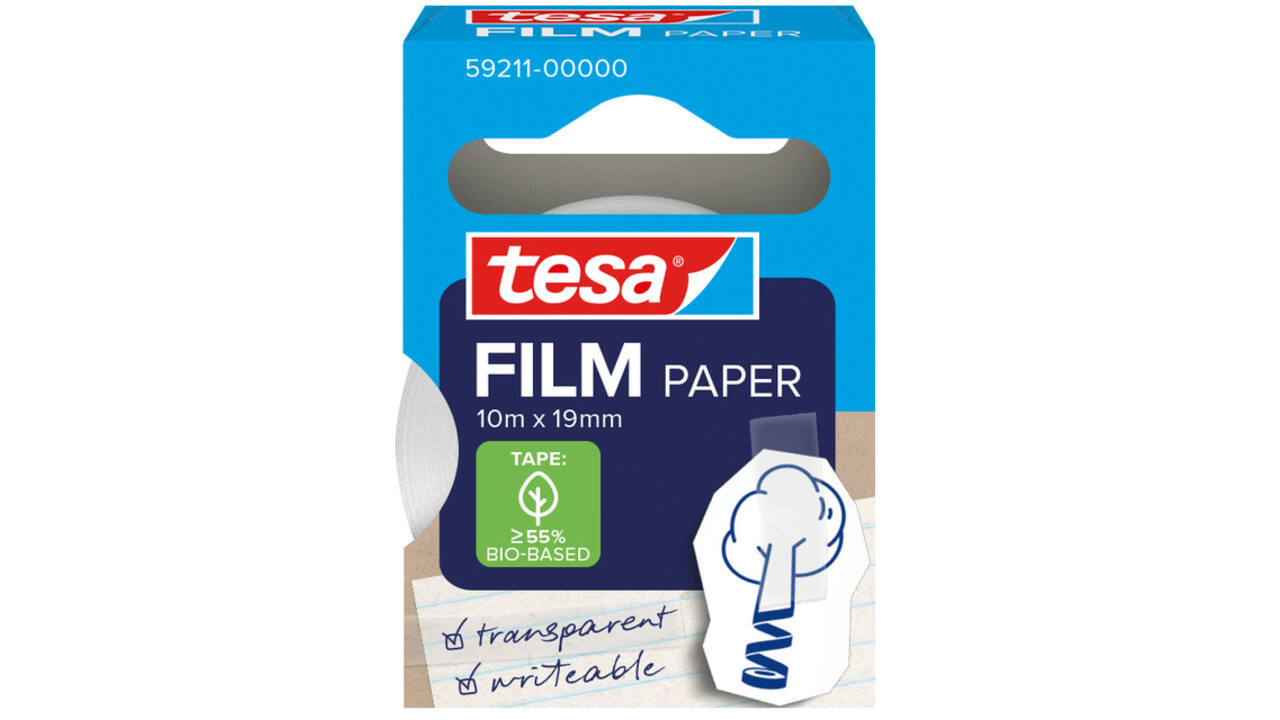 Plakband tesafilm papier 19mmx10m