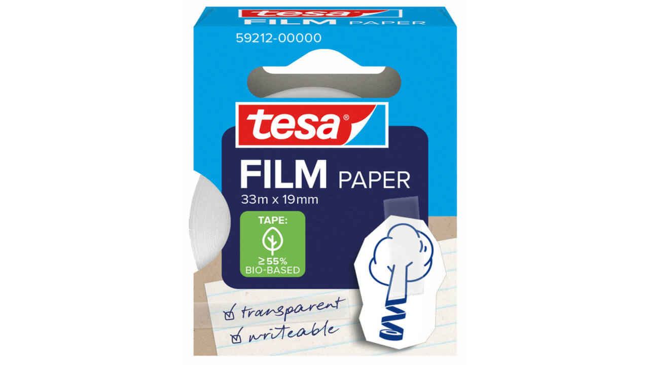 Plakband tesafilm papier 19mmx33m