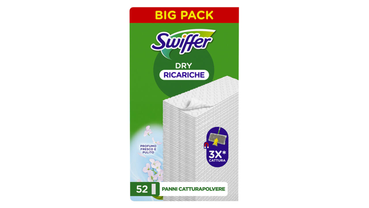 Vloerwisdoekjes Swiffer navulling droge doekjes 52 stuks
