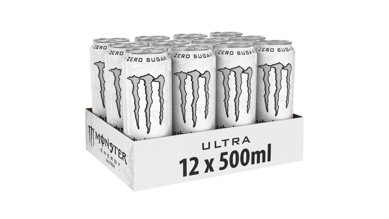 Energiedrank Monster ultra suikervrij blik 500ml