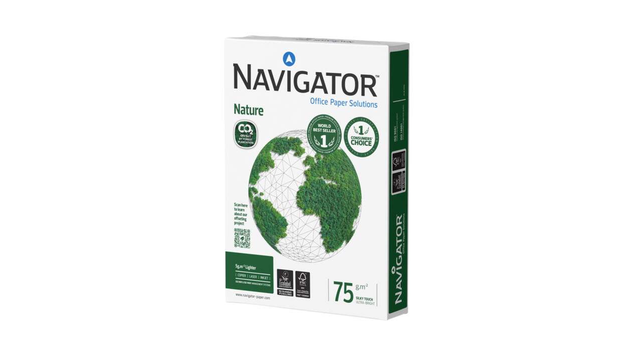 Kopieerpapier Navigator Nature A4 75gr wit 500 vel