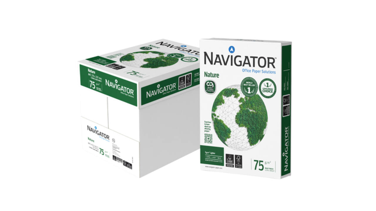 Kopieerpapier Navigator Nature A4 75gr wit 500 vel